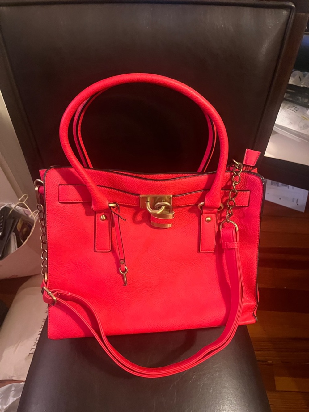 Melie bianco red satchel